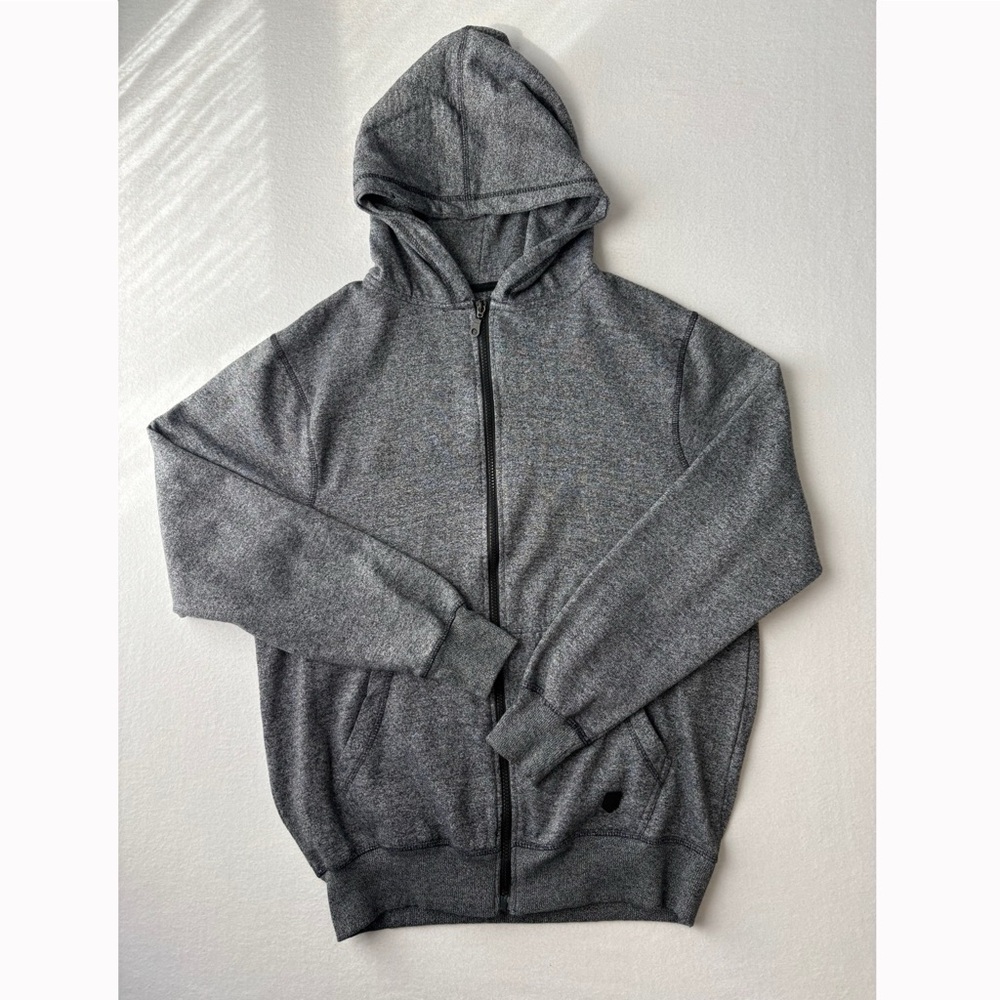 Y2K Vintage Phat Farm Gray Zip Up Hoodie Jacket Men's Size Medium Street Grunge